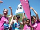 Cheering crowds at the Great North Run