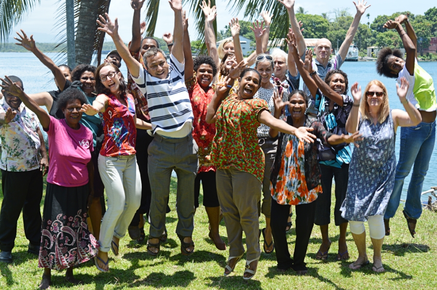 staff_and_vols_jumping