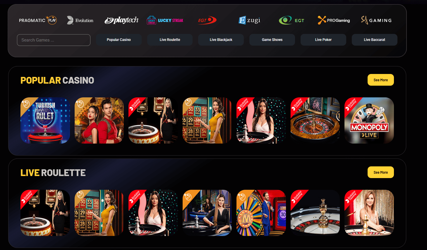 Donbet Live Casino